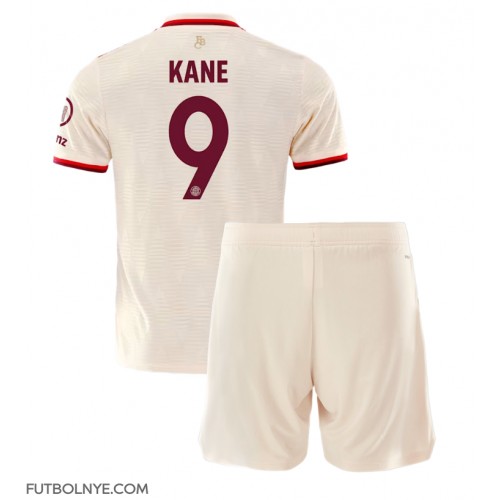 Camiseta Bayern Munich Harry Kane #9 Tercera Equipación para niños 2024-25 manga corta (+ pantalones cortos)